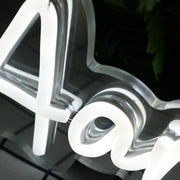 Aarden Homes White Neon Sign