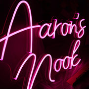 Aaron'S Nook Neon Sign