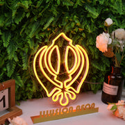 Abstact Pistil Orange Neon Sign