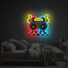 Abstract Blue And Red Monster LED Neon Acrylic Artwork