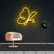 Abstract Butterfly Neon Sign