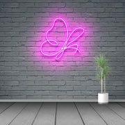 Abstract Butterfly Neon Sign