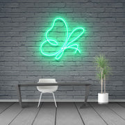 Abstract Butterfly Neon Sign