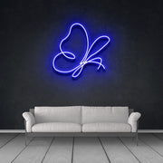 Abstract Butterfly Neon Sign