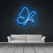 Abstract Butterfly Neon Sign