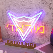 Abstract Inverted Triangle Custom Neon Sign