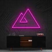 Abstract Mountains Neon Sign