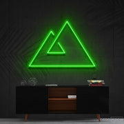 Abstract Mountains Neon Sign