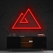 Abstract Mountains Neon Sign