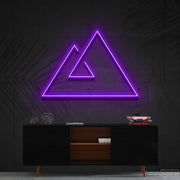 Abstract Mountains Neon Sign