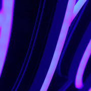 Abstract Neon Blue Neon Sign