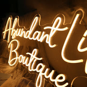 Abundant Like Boutique Yellow Neon Sign