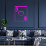 Ace Of Hearts Neon Sign