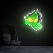 Acrylic Board Rip Apart The Starry Sky Alien Led Uv Led Neon Sign