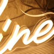 Adaline Yellow Neon Sign