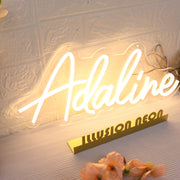 Adaline Yellow Neon Sign