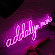 Addalyn Marie Pink Neon Sign