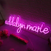 Addalyn Marie Pink Neon Sign