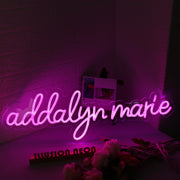 Addalyn Marie Pink Neon Sign