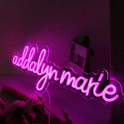 Addalyn Marie Pink Neon Sign