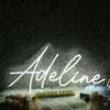 Adeline White Neon Sign