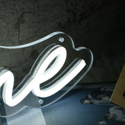 Adeline White Neon Sign