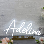 Adelina White Neon Sign