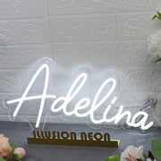 Adelina White Neon Sign