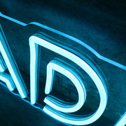 ADLER Blue Name Neon Sign