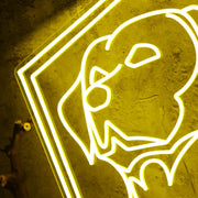 Adorable Puppy Yellow Aesthetic Neon Sign