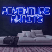 Adventure Awaits Neon Sign