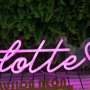 Charlotte Purple Neon Sign