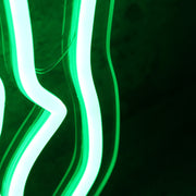 Aesthetic Horse Head Green Neon Sign