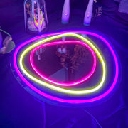 Aesthetic Wavy Selfie Mirror LED Neon Sign