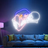 Affectionate Girl Loves Skull Neon Sign Dead Love Wall Decor Neon Bar Sign