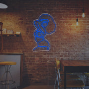 Afro Lady LED Neon Sign