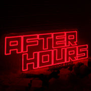 AFTER HOURS Red Neon Sign