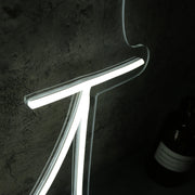 AG White Neon Sign