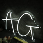 AG White Neon Sign