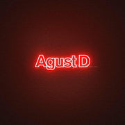 Agust D Neon Sign