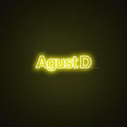 Agust D Neon Sign