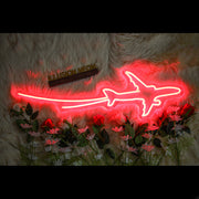 Airplane Take Off Neon Sign