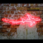 Airplane Take Off Neon Sign