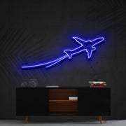 Airplane Take Off Neon Sign