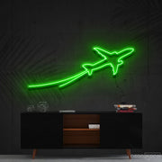 Airplane Take Off Neon Sign