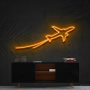 Airplane Take Off Neon Sign