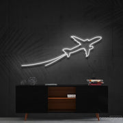 Airplane Take Off Neon Sign