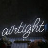 Airtight White Neon Sign