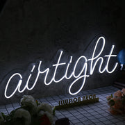 Airtight White Neon Sign