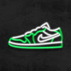 Aj1 Low Green Neon Sign